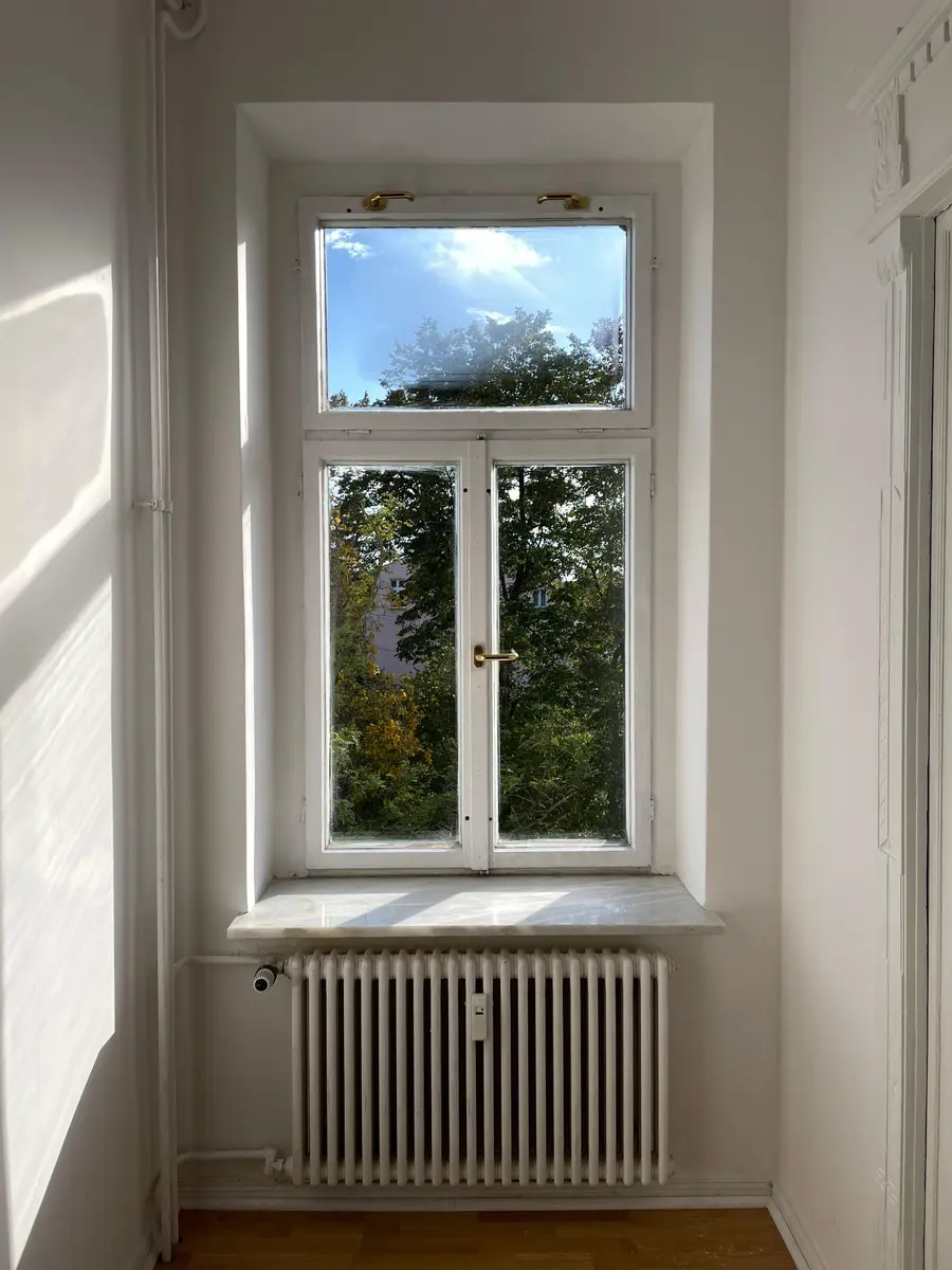 Kastenfenster nach der Reinigung