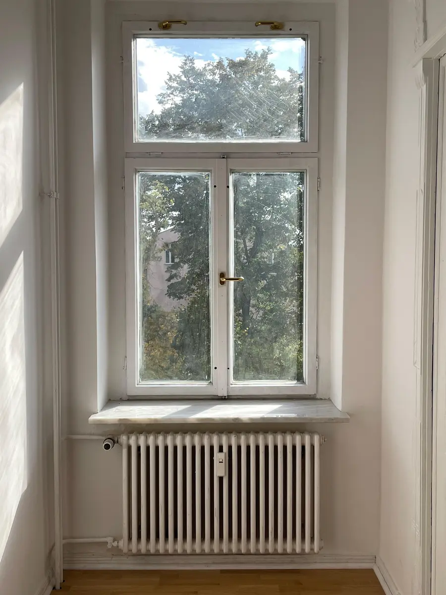 Kastenfenster vor der Reinigung